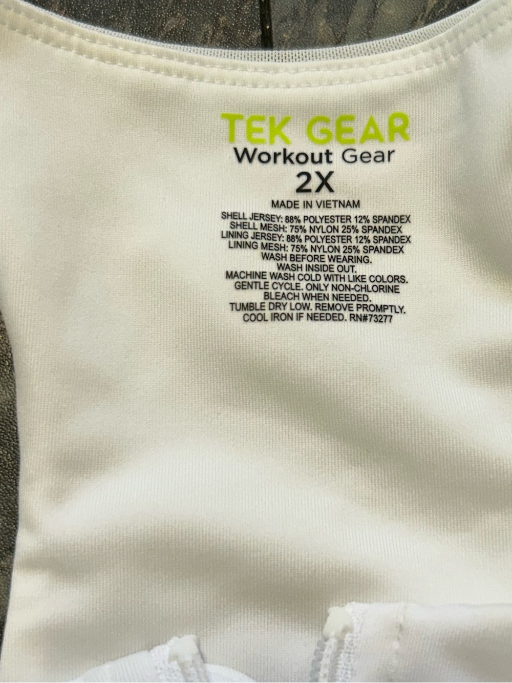 tek gear White Front-Zip Racerback Sports Bra - Picture 2 of 4